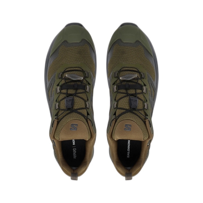 Ανδρικά πράσινα παπούτσια Salomon αδιάβροχα X adventure Olive night 454578