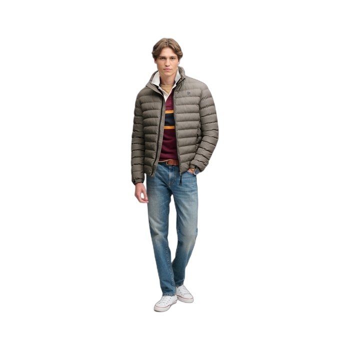 Ανδρικά μπουφάν Superdry Fuji Estate Brown Heritage Check M5012527A-M7Q