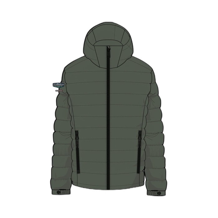Πράσινο μπουφάν Superdry Fuji με κουκούλα M5012433A-1GN