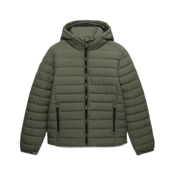 Πράσινο μπουφάν Superdry Fuji με κουκούλα M5012433A-1GN