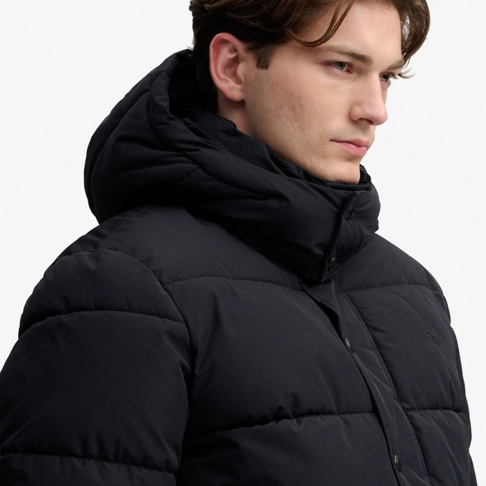 Superdry μπουφάν puffer ανδρικά με κουκούλα M5012429A-02A