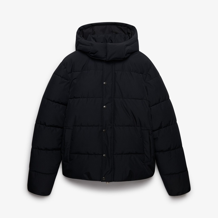 Superdry μπουφάν puffer ανδρικά με κουκούλα M5012429A-02A