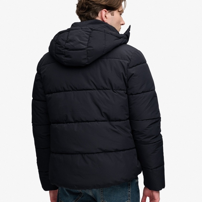 Superdry μπουφάν puffer ανδρικά με κουκούλα M5012429A-02A