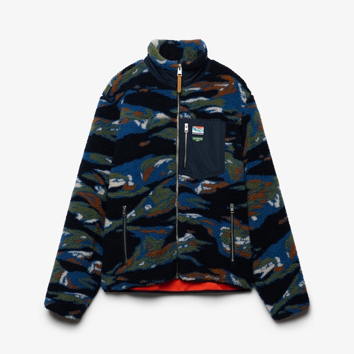 Superdry ανδρικά fleece ζακέτες Terrain Fleece Zip Through 2014622A-M9F navy