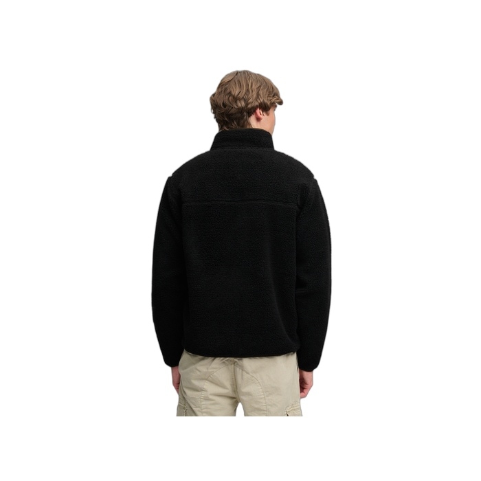 Superdry ανδρικό μαύρο fleece Vintage Retro Full Zip M2014632A-GS8