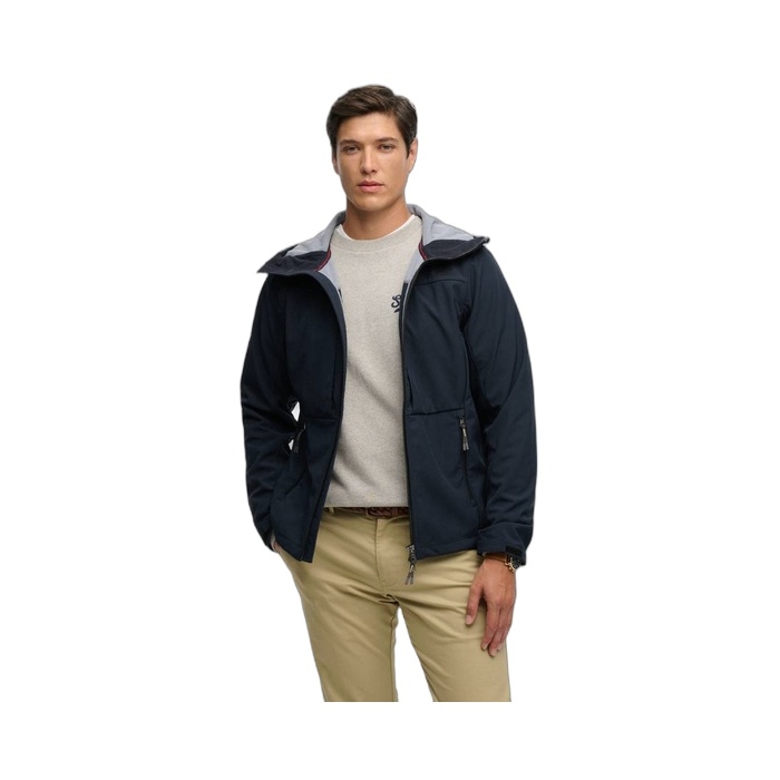 Ανδρικό μπλε μπουφάν Softshell Superdry M5012327A-98T