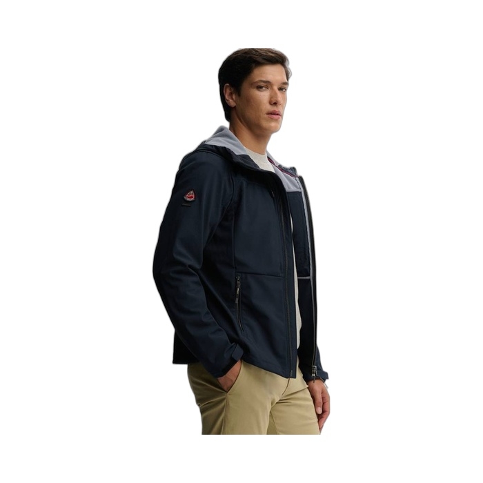 Ανδρικό μπλε μπουφάν Softshell Superdry M5012327A-98T