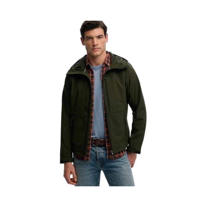 Ανδρικό μπουφάν Superdry Softshell σε πράσινο χρώμα Μ5012327-1ΚΜ