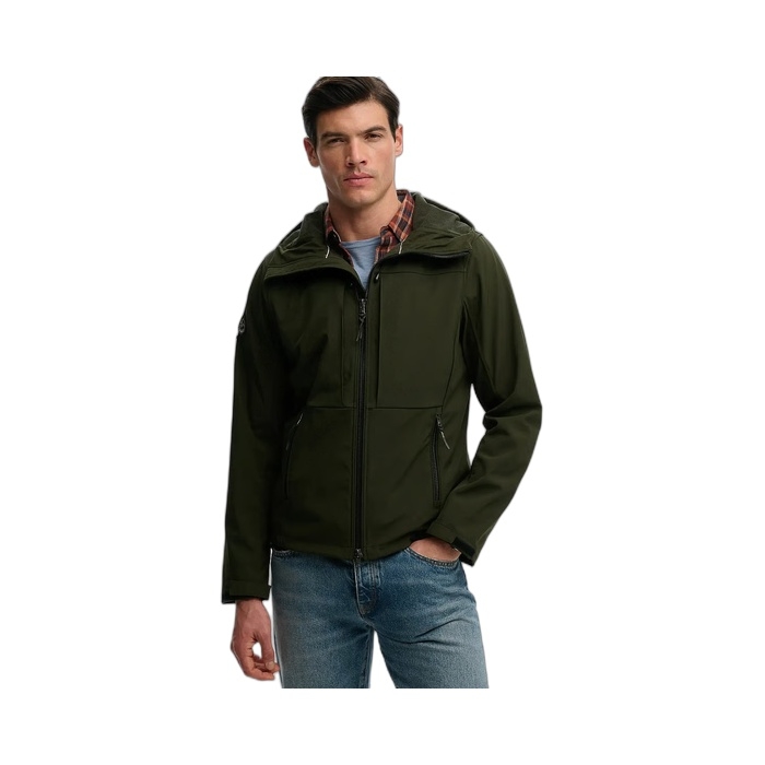 Ανδρικό μπουφάν Superdry Softshell σε πράσινο χρώμα Μ5012327-1ΚΜ