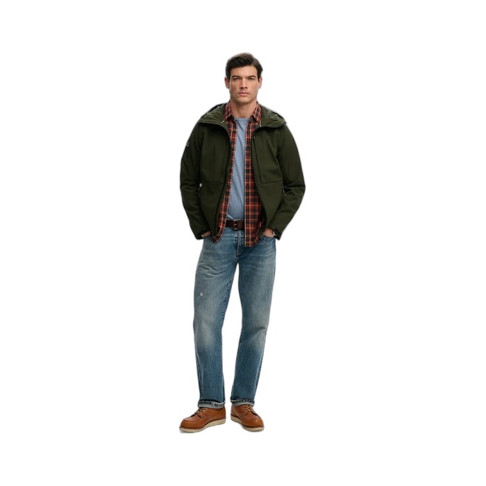 Ανδρικό μπουφάν Superdry Softshell σε πράσινο χρώμα Μ5012327-1ΚΜ