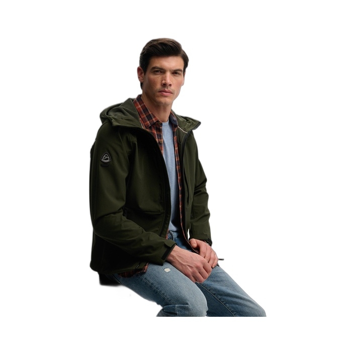 Πράσινο μπουφάν ανδρικό Superdry Softshell