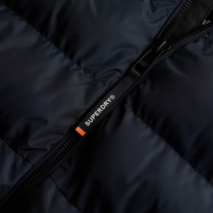 Ανδρικά puffer μπουφάν Superdry σε σκούρο μπλε χρώμα M5011905A-D9W