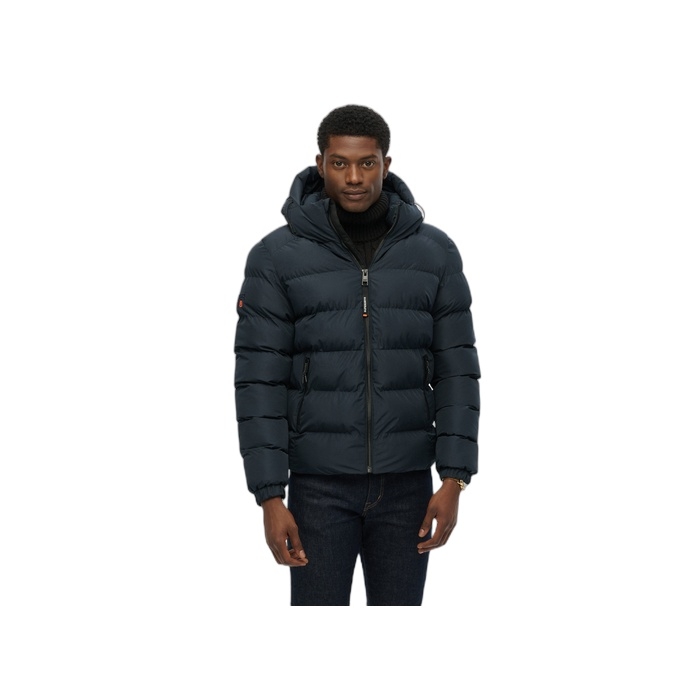 Ανδρικά puffer μπουφάν Superdry σε σκούρο μπλε χρώμα M5011905A-D9W