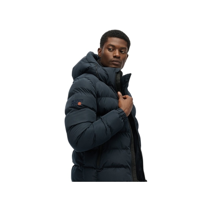 Ανδρικά puffer μπουφάν Superdry σε σκούρο μπλε χρώμα M5011905A-D9W