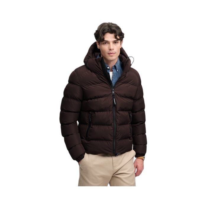 Ανδρικά μπουφάν Superdry Puffer σε καφέ M5011905A-L5J