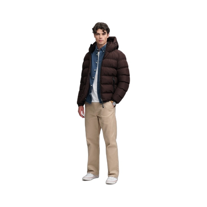 Ανδρικά μπουφάν Superdry Puffer σε καφέ M5011905A-L5J