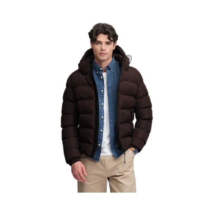 Ανδρικά μπουφάν Superdry Puffer σε καφέ M5011905A-L5J