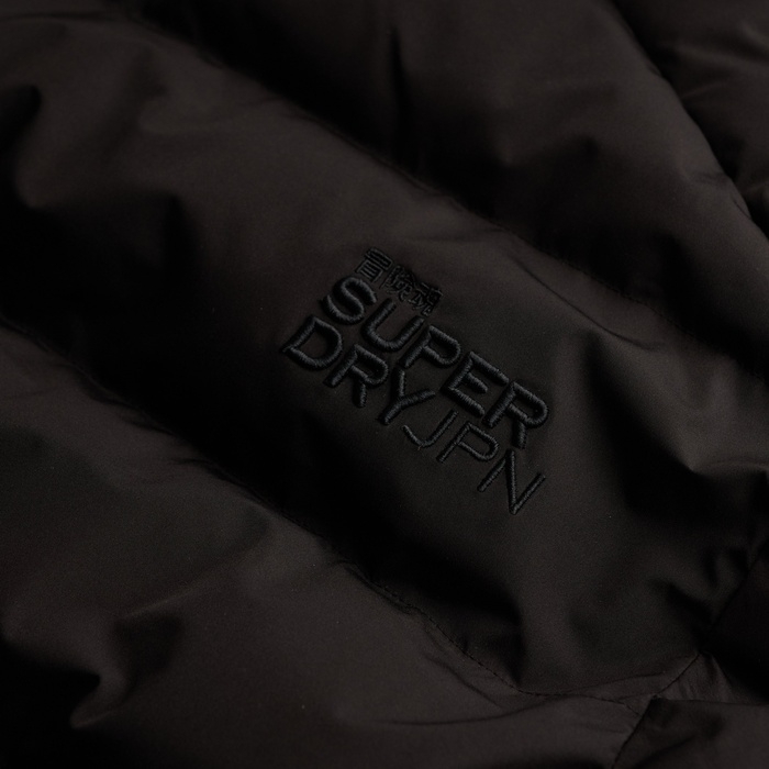 Ανδρικό μαύρο μπουφάν Puffer Superdry M5011905A-16A