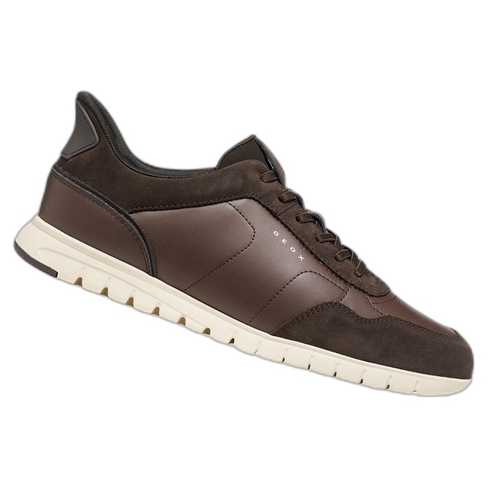 Geox ανδρικά καφέ sneakers FlextrideZero Plus U66NEA