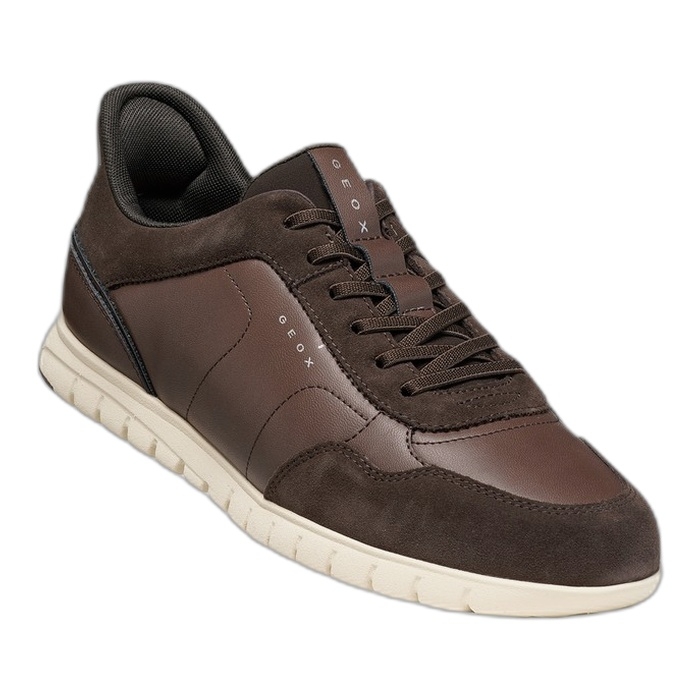 Geox ανδρικά καφέ sneakers FlextrideZero Plus U66NEA