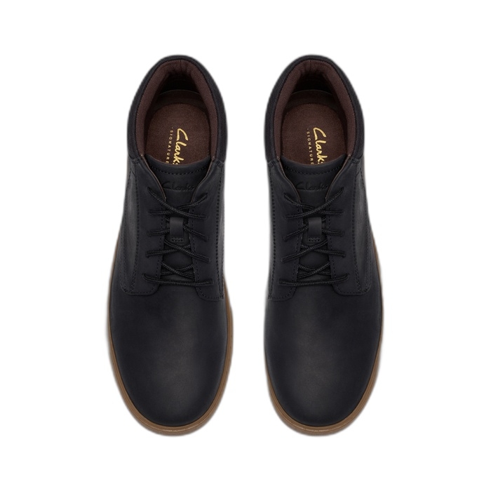 Clarks μποτάκια μαύρα ανδρικά Lydford Mid Black 26320323