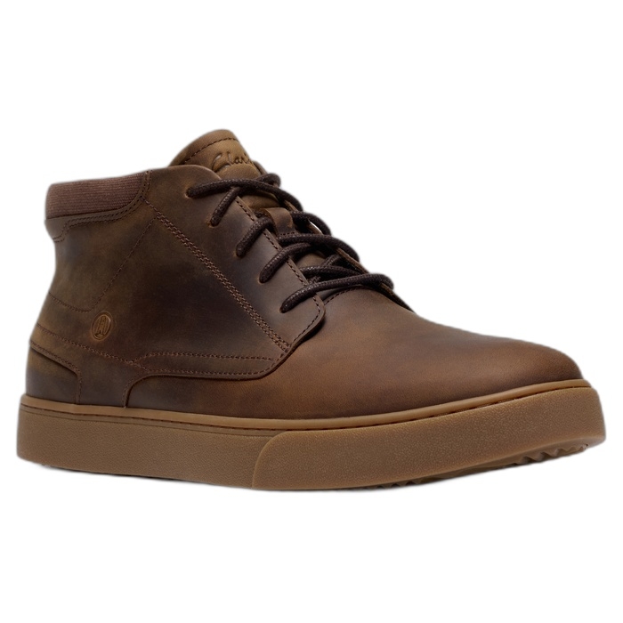 Ανδρικά καφέ μποτάκια Clarks Lydford Mid Beeswax 26327459