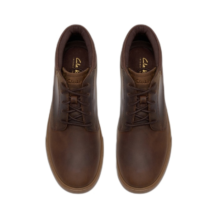 Ανδρικά καφέ μποτάκια Clarks Lydford Mid Beeswax 26327459