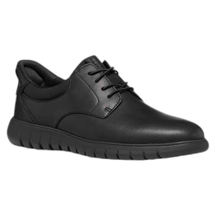 Ανδρικό μαύρο παπούτσι Geox Flextride F Plus Black U664JA