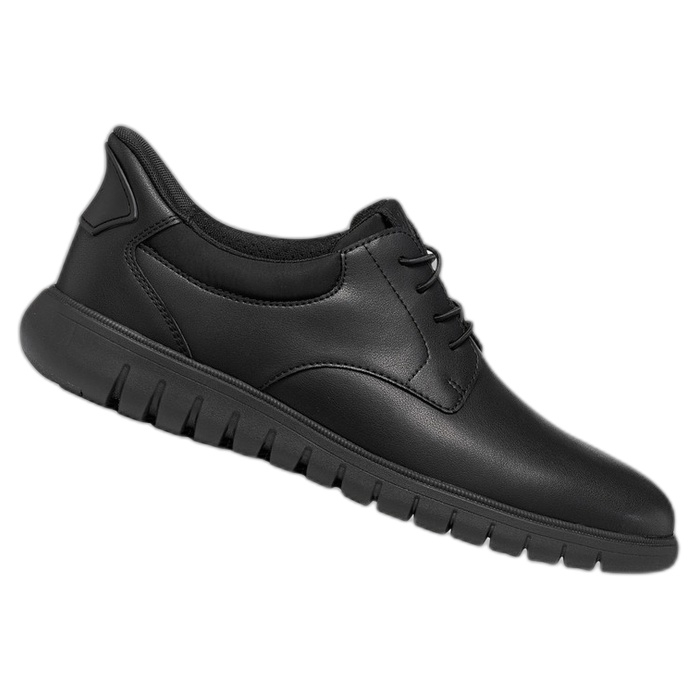 Ανδρικό μαύρο παπούτσι Geox Flextride F Plus Black U664JA
