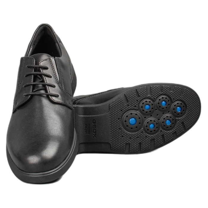 Geox ανδρικό urban μαύρο παπούτσι spherica EC11 U65BJB