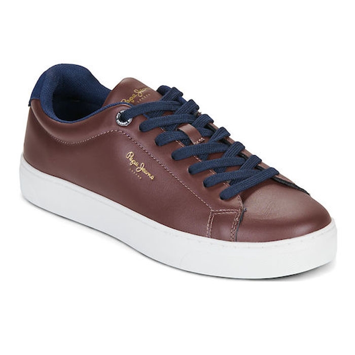 Ανδρικά καφέ sneakers Pepe Jeans Camden Mode 000062-898