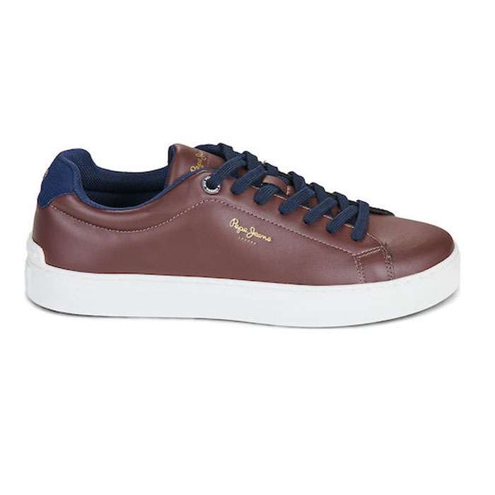 Ανδρικά καφέ sneakers Pepe Jeans Camden Mode 000062-898