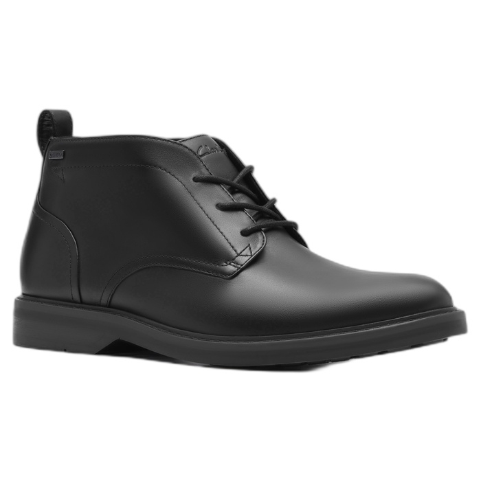 Ανδρικό μαύρο αδιάβροχο μποτάκι Clarks Aldwin Mid GTX Black 26183249