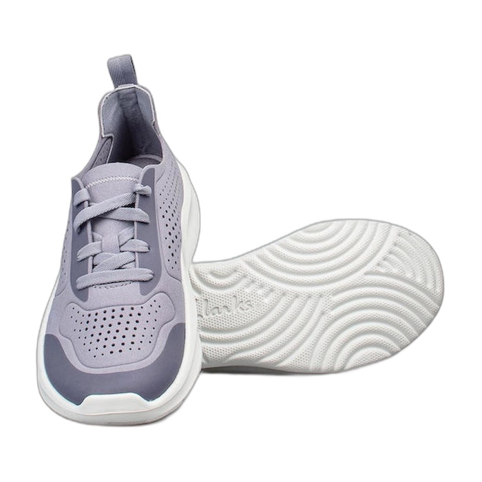 Γυναικείο αθλητικό sneaker Clarks Solevana σε μωβ χρώμα