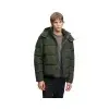 SUPERDRY M5012429A-1KM ΜΠΟΥΦΑΝ PUFFER HOODED GREEN